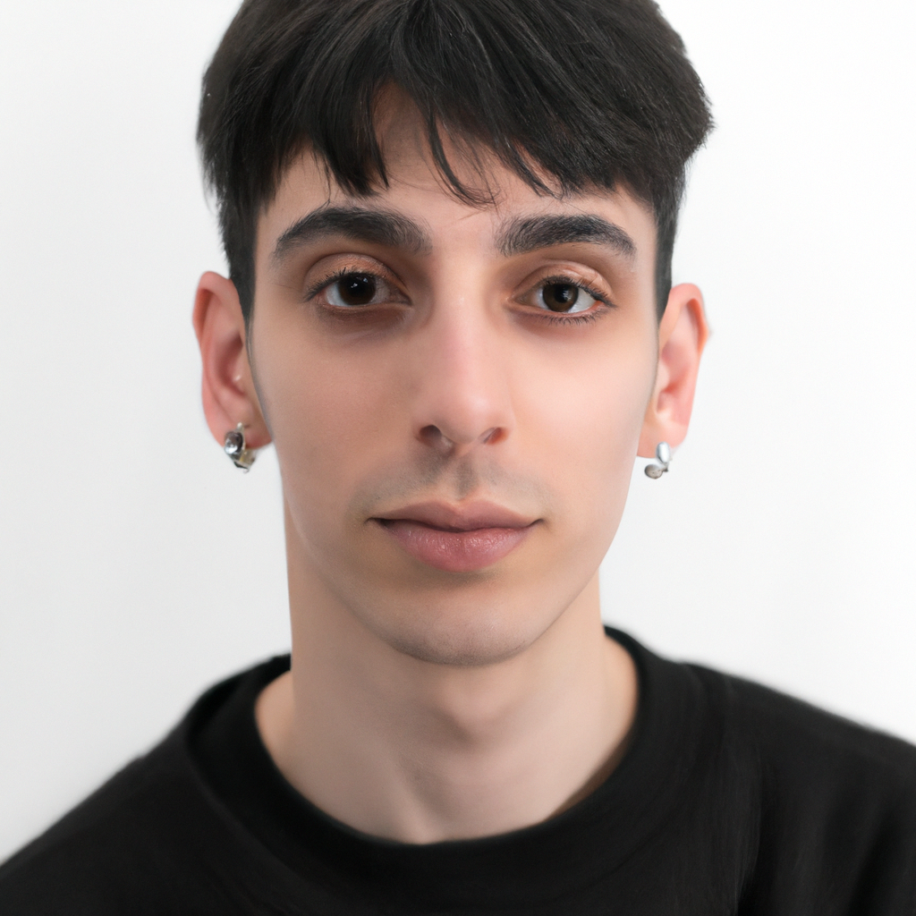 Sesión de retrato minimalista en fondo blanco